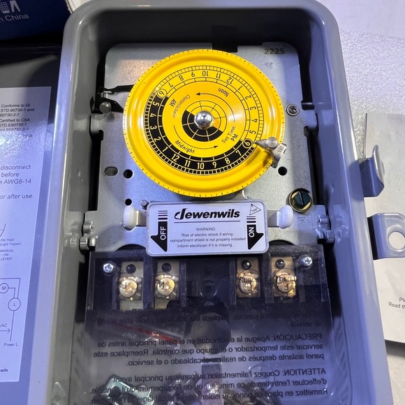 Dewenwils Mechanical Timer Box PTM01 120V 40A Resistive 2HP Pump Timer NOB - Picture 2 of 16